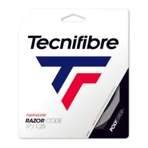Tecnifibre Razor Code 17g(1.25) Tennis String Set in White