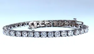 Tennis Bracelet 7.70ct Natural Round Diamonds 14kt