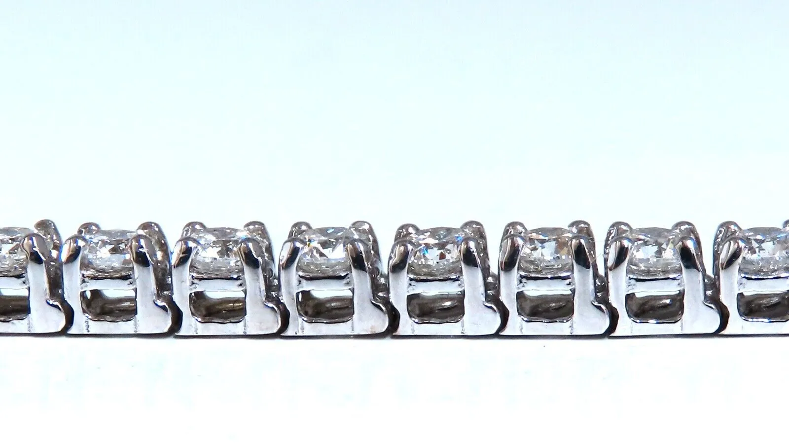Tennis Bracelet 7.70ct Natural Round Diamonds 14kt
