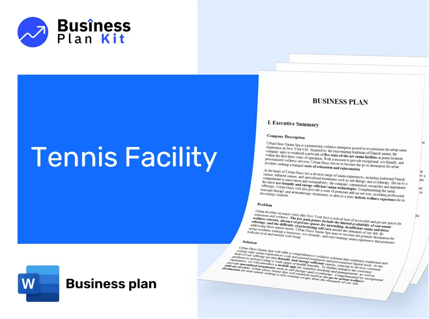 Tennis Facility Business Plan Example