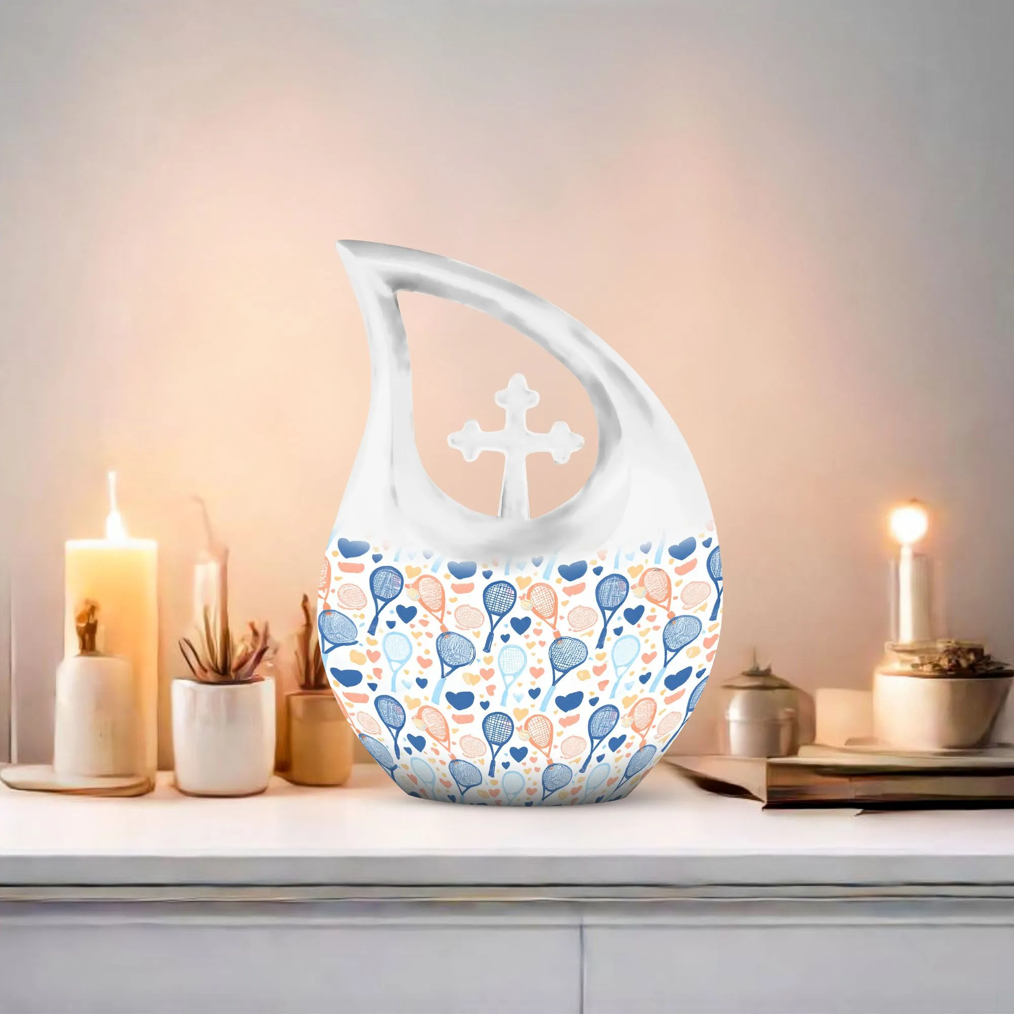 Tennis Urn: Exquisite Memorial Tribute Urn for Cherished Ashes