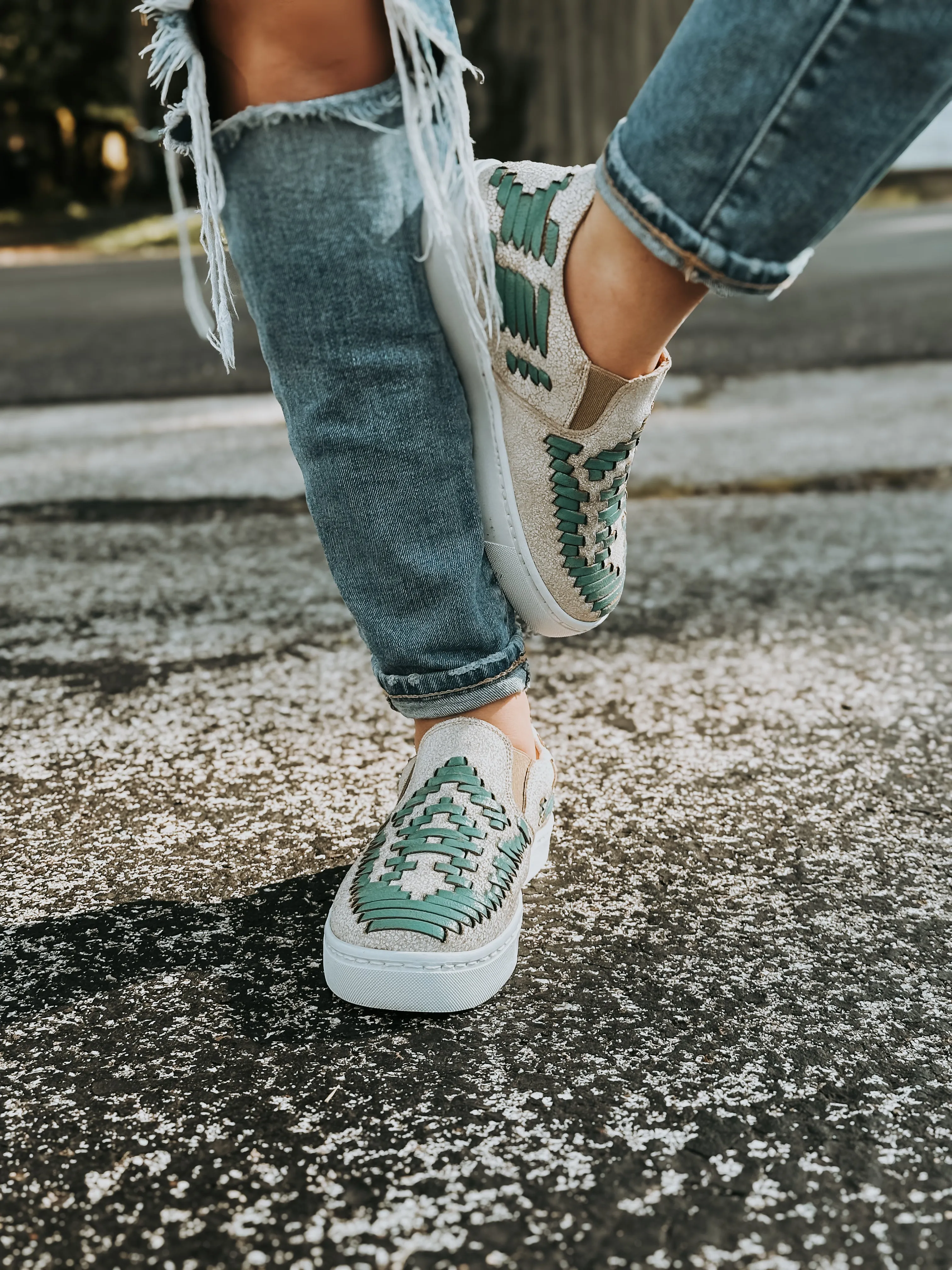 The Dakota Turquoise Tennis Shoes