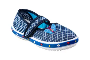 Titas Children Navy  Blue Canvas Shoe