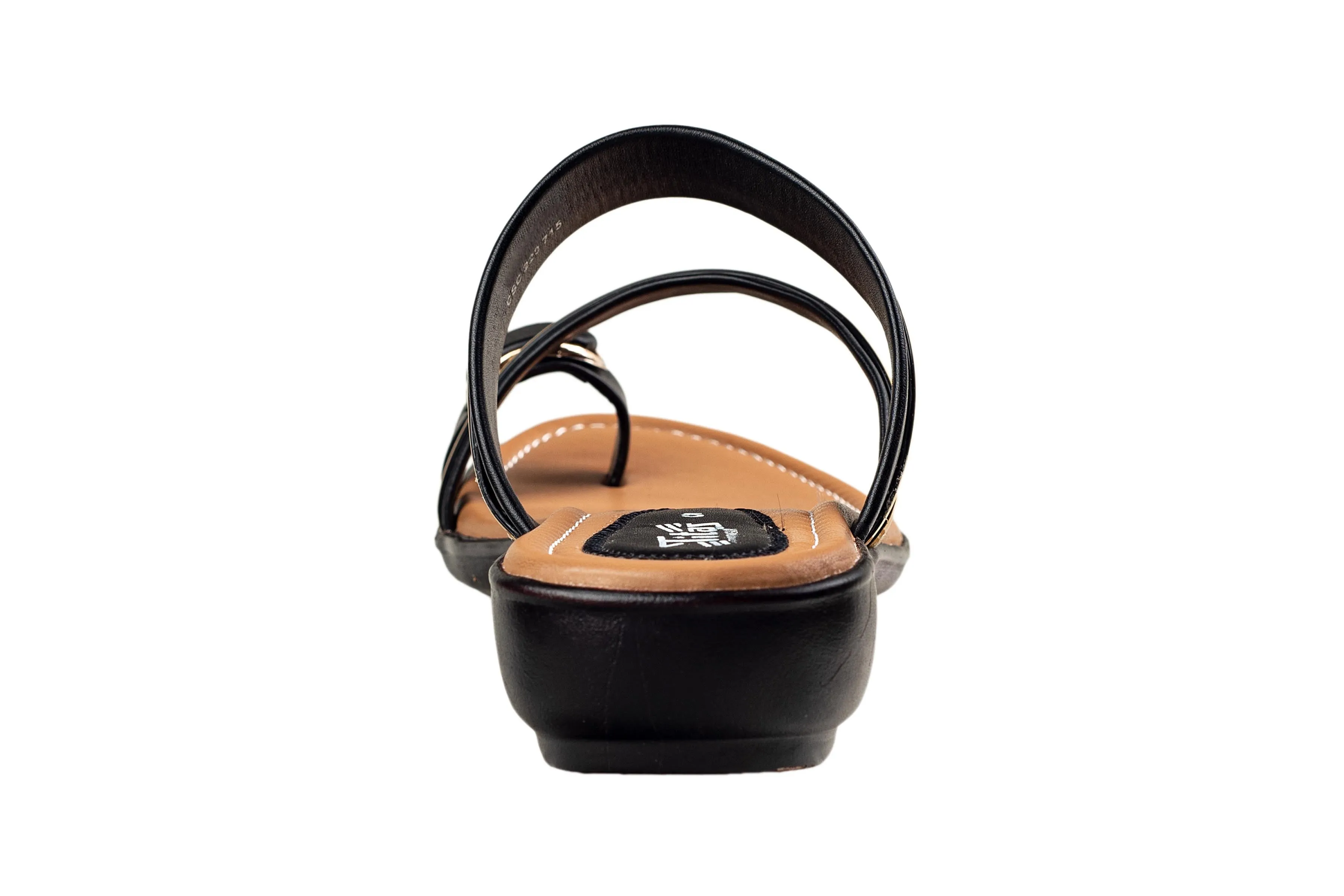 Titas Ladies Black Chappal