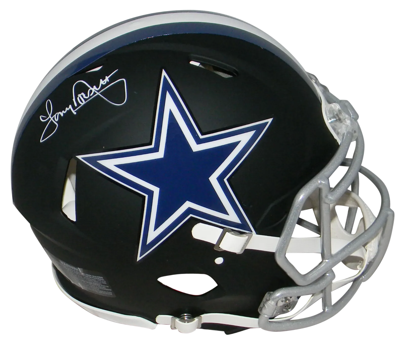 TONY DORSETT SIGNED DALLAS COWBOYS FULL SIZE BLACK AUTHENTIC HELMET BECKETT