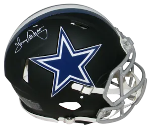 TONY DORSETT SIGNED DALLAS COWBOYS FULL SIZE BLACK AUTHENTIC HELMET BECKETT