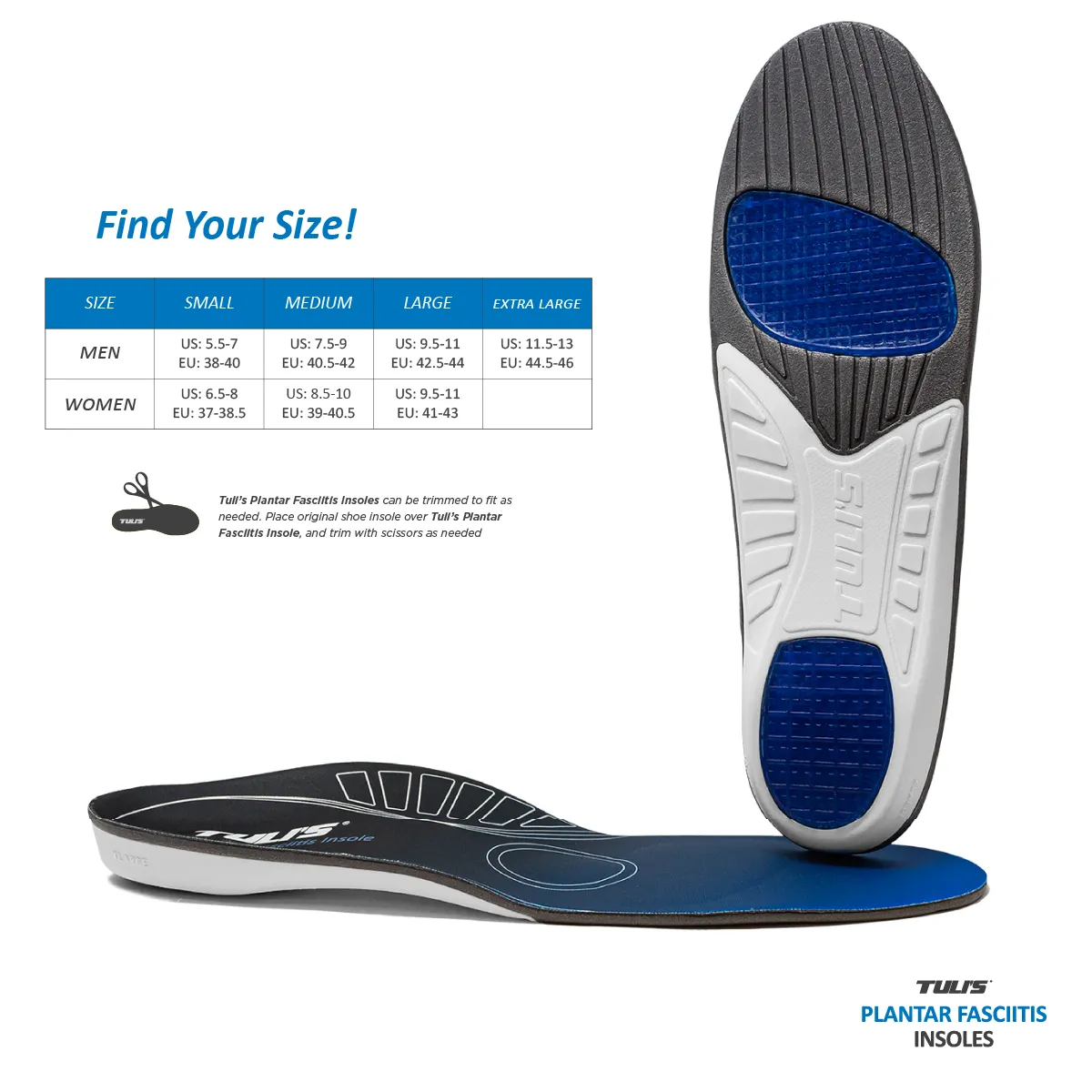 TULI'S PLANTAR FASCIITIS INSOLES - SAVE 10%