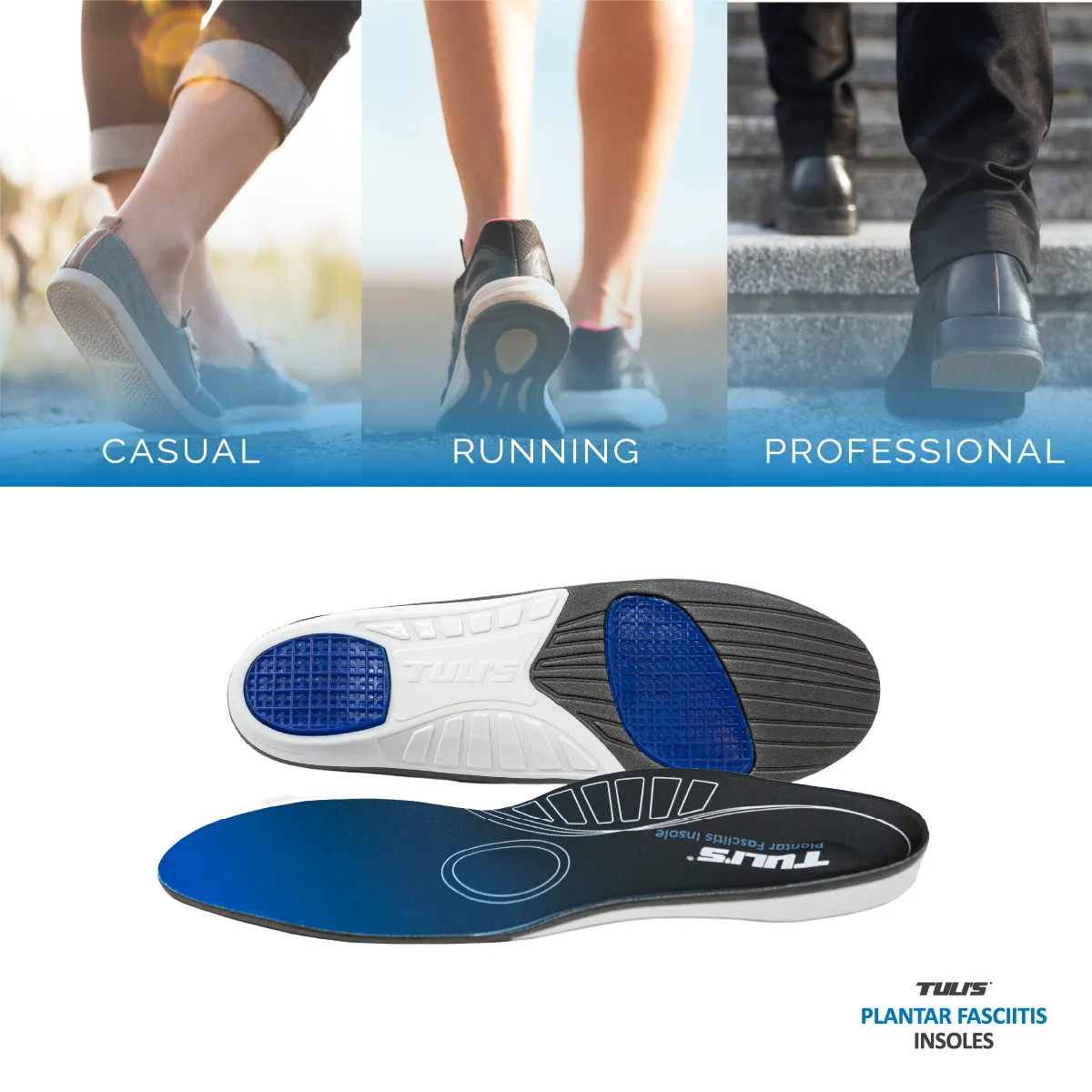 TULI'S PLANTAR FASCIITIS INSOLES - SAVE 10%