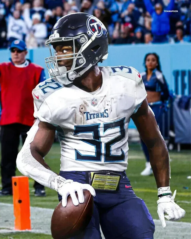Tyjae Spears Signed Tennessee Titans Speed Mini Helmet (JSA) Rookie Running Back