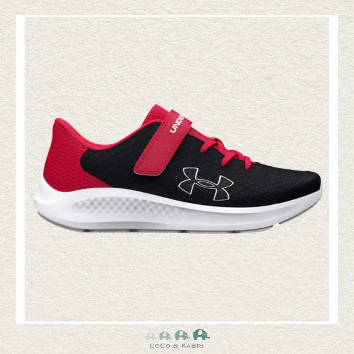 Under Armour Boys BPS Pursuit 3 BL AC Running Shoes - BlackRed (X2-194)