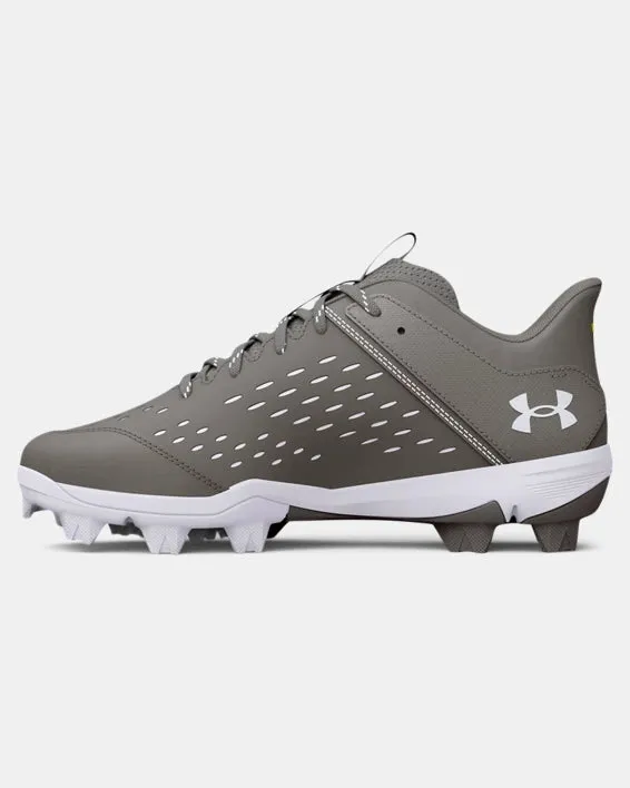 Under Armour Leadoff Low RM Jr. Youth Molded Cleat - Grey