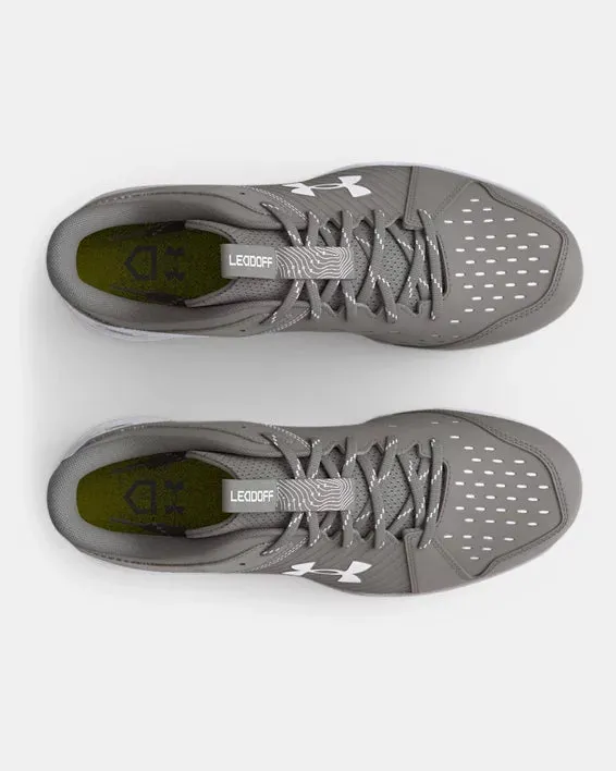 Under Armour Leadoff Low RM Jr. Youth Molded Cleat - Grey