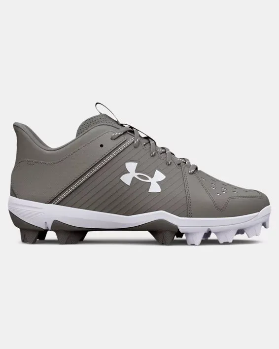 Under Armour Leadoff Low RM Jr. Youth Molded Cleat - Grey
