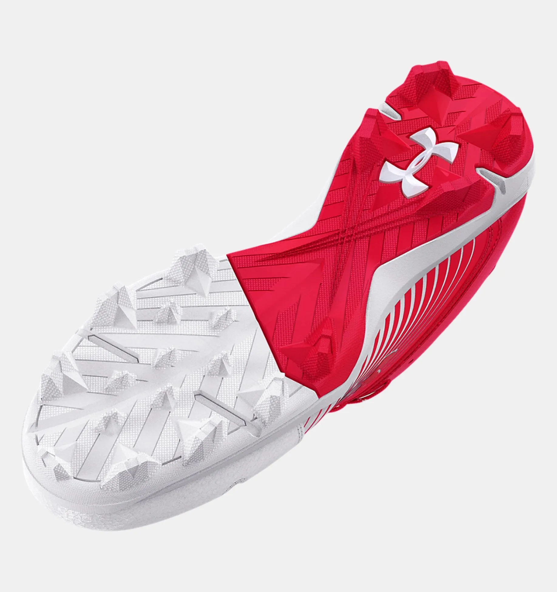 Under Armour Leadoff Low RM Men's Molded Cleat - Red/White