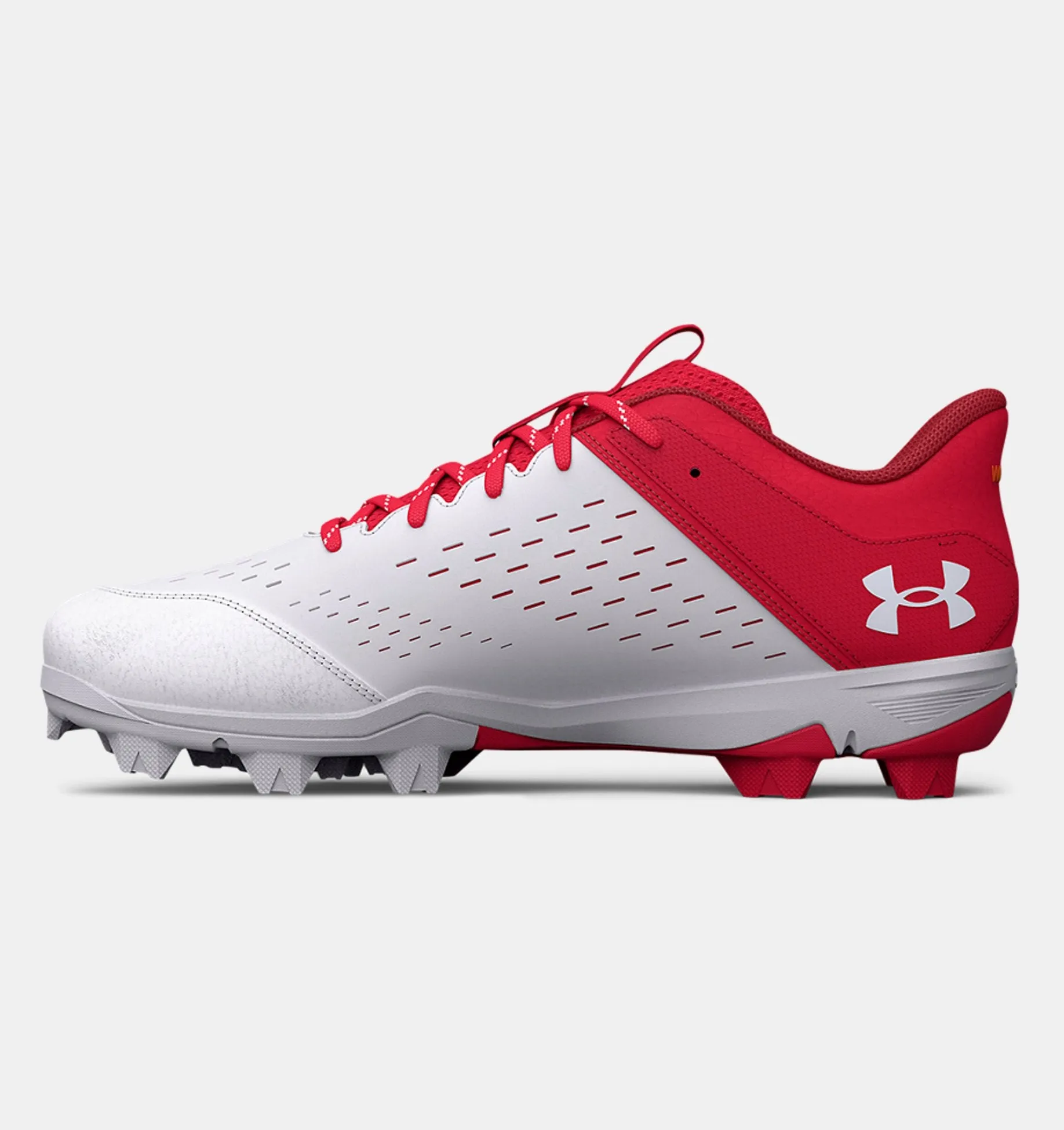 Under Armour Leadoff Low RM Men's Molded Cleat - Red/White
