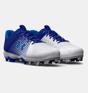 Under Armour Leadoff Low RM Men's Molded Cleat - Royal/White