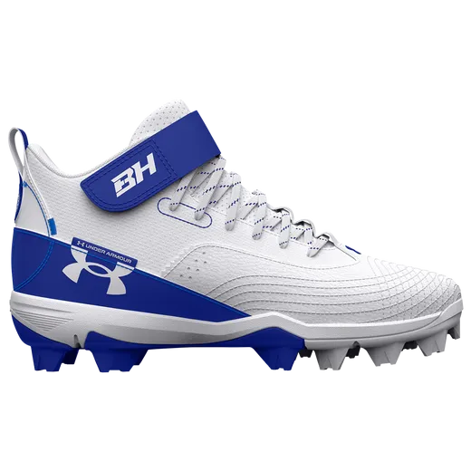 UnderArmour Boys' UA Harper 7 Mid RM Jr. Baseball Cleats Royal 3025598-400