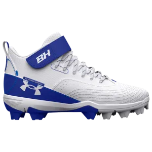 UnderArmour Boys' UA Harper 7 Mid RM Jr. Baseball Cleats Royal 3025598-400
