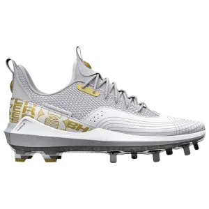 UnderArmour Men's UA Harper 7 Low ST Metal Baseball Cleats White 3025582-100