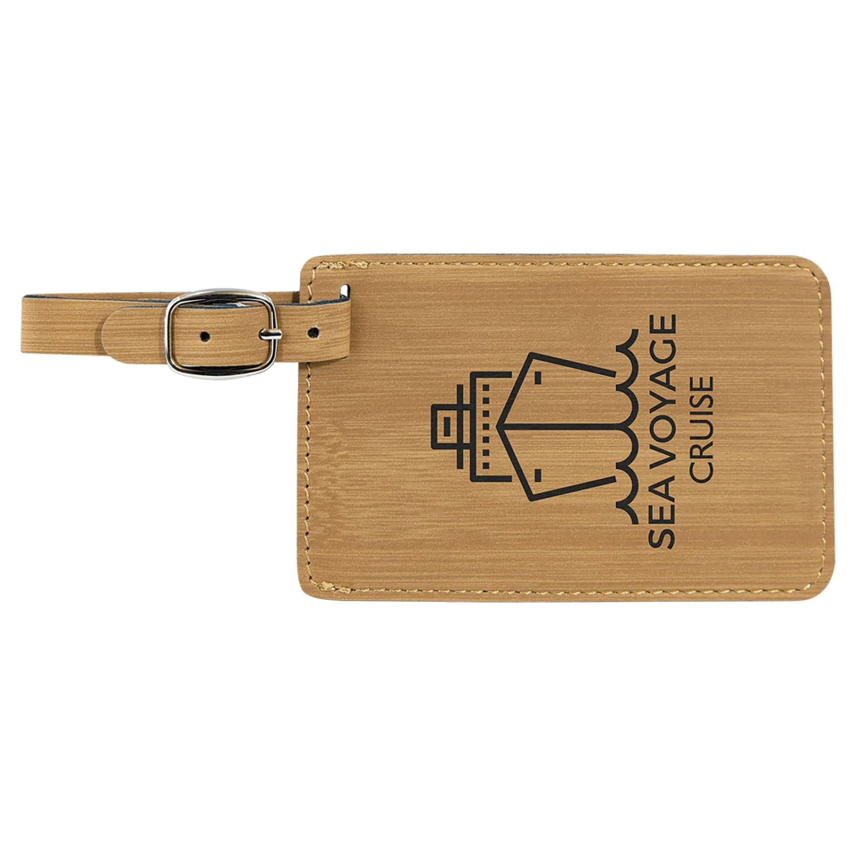 Vegan Leather Luggage Tag