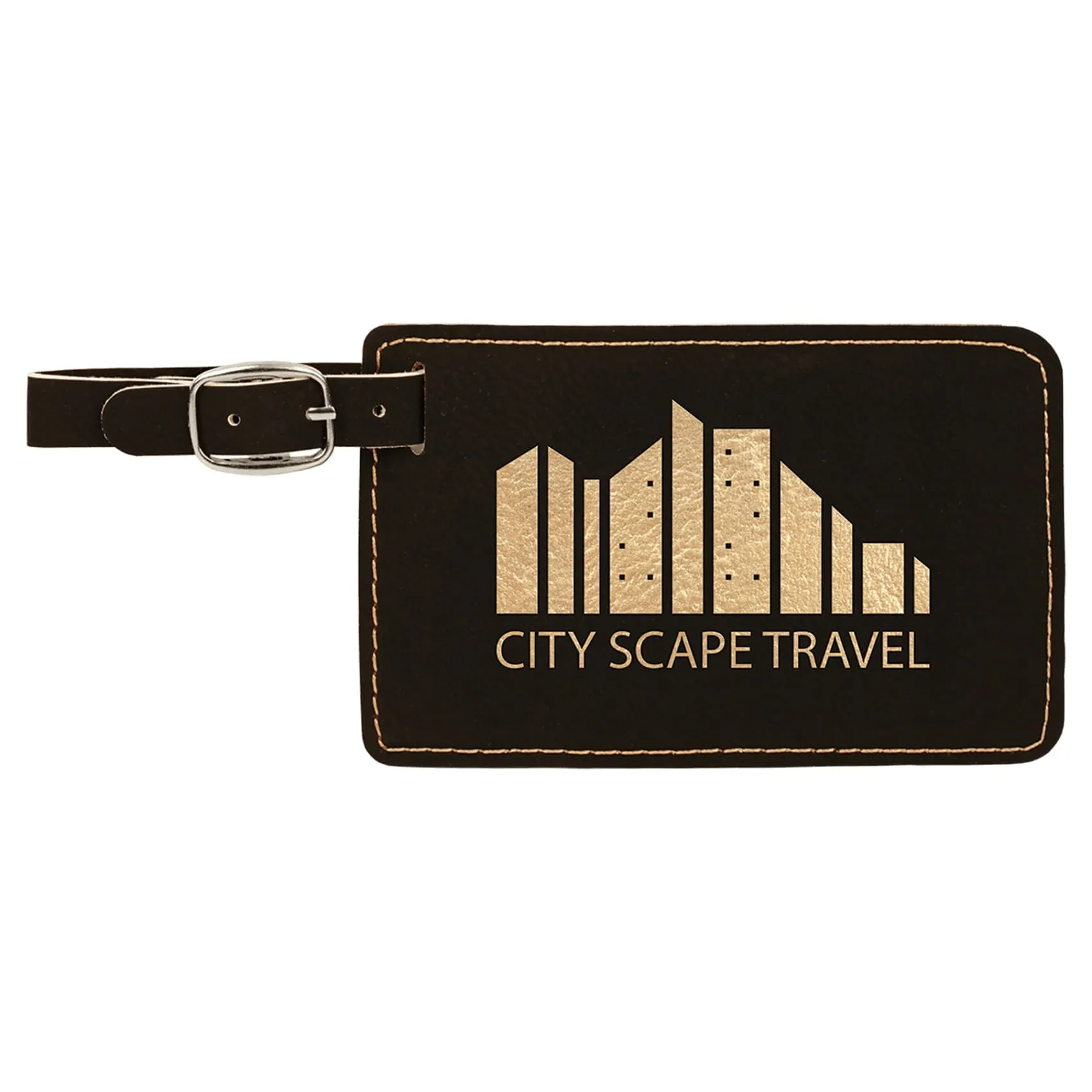 Vegan Leather Luggage Tag