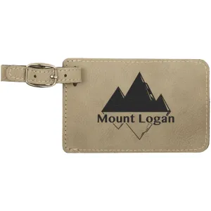 Vegan Leather Luggage Tag