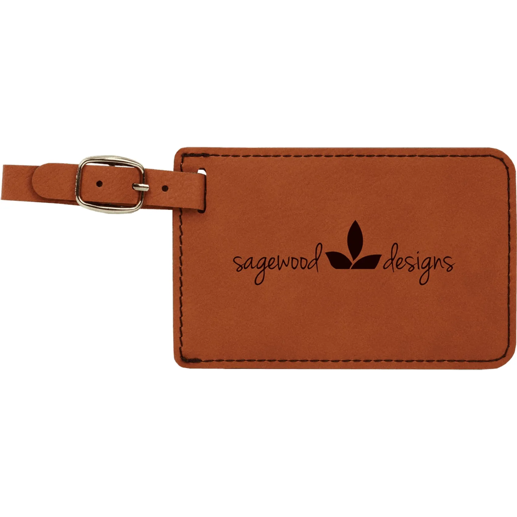 Vegan Leather Luggage Tag