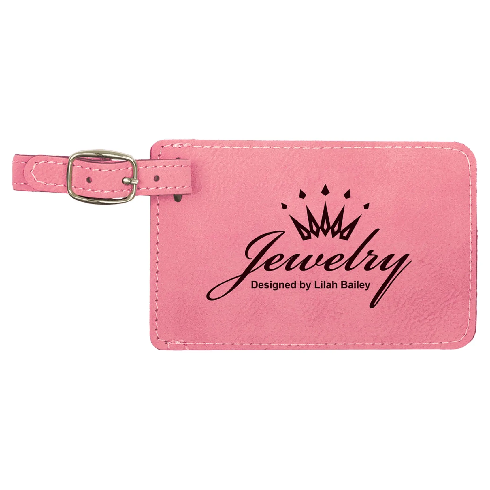 Vegan Leather Luggage Tag