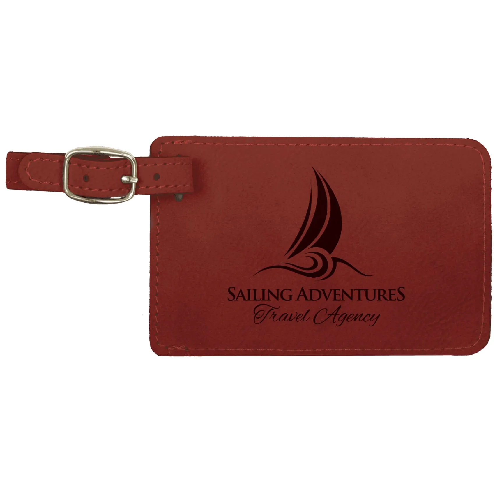 Vegan Leather Luggage Tag