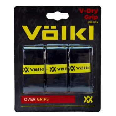 Volkl V-Dry Overgrip 3 Pack (Black)