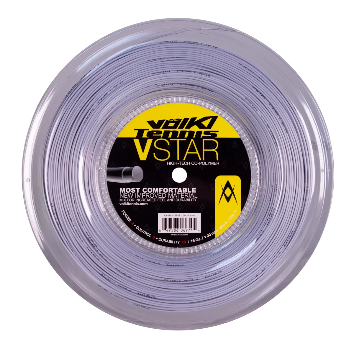 Volkl V-Star 16 Tennis String Reel (White)