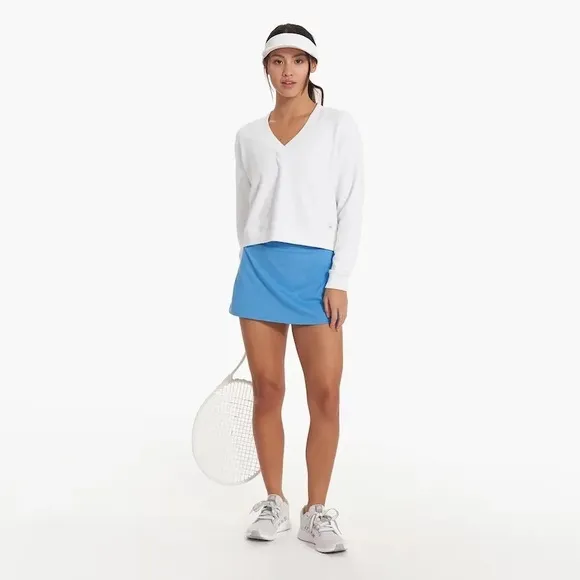 VUORI WOMEN'S HALO PERFORMANCE SKIRT LARGE BALTIC HEATHER