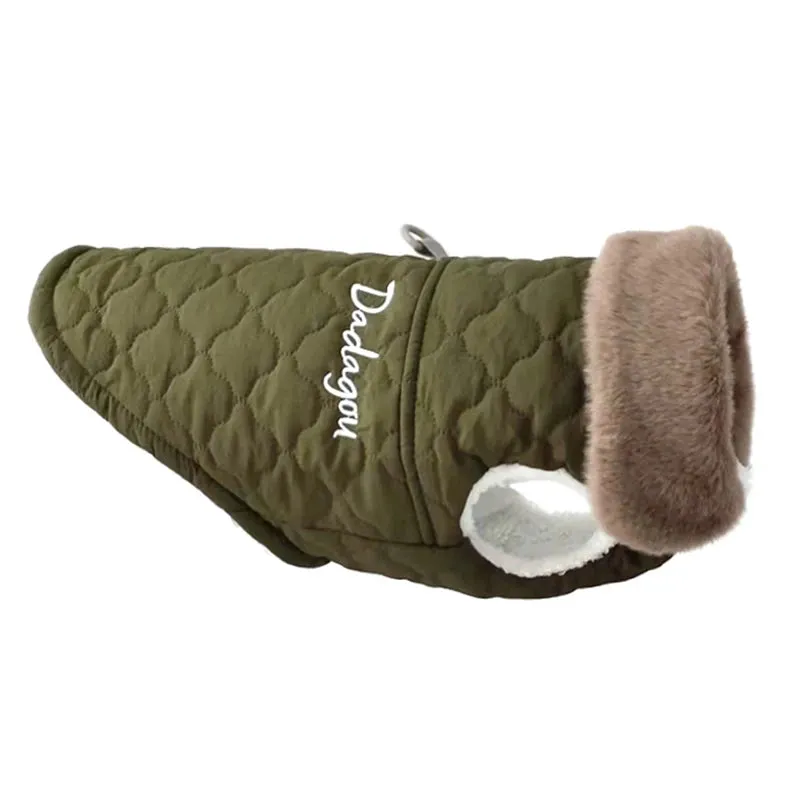 Waterproof Fur Collar Winter Dog Jacket