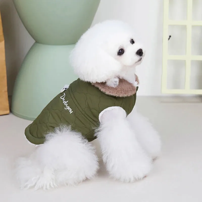 Waterproof Fur Collar Winter Dog Jacket