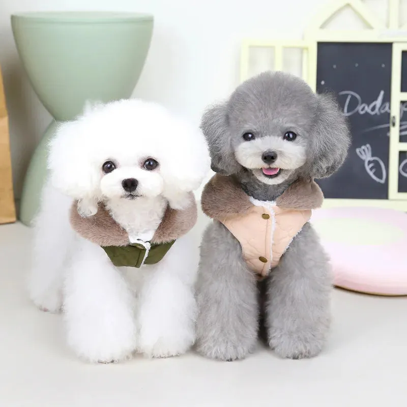 Waterproof Fur Collar Winter Dog Jacket