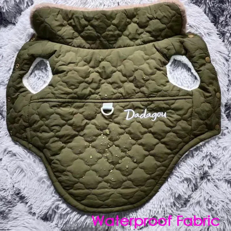 Waterproof Fur Collar Winter Dog Jacket