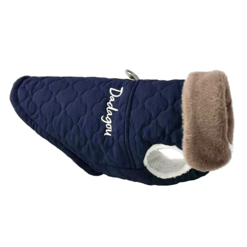 Waterproof Fur Collar Winter Dog Jacket
