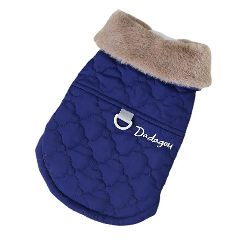 Waterproof Fur Collar Winter Dog Jacket