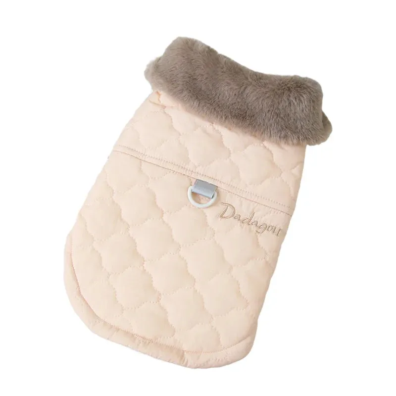 Waterproof Fur Collar Winter Dog Jacket