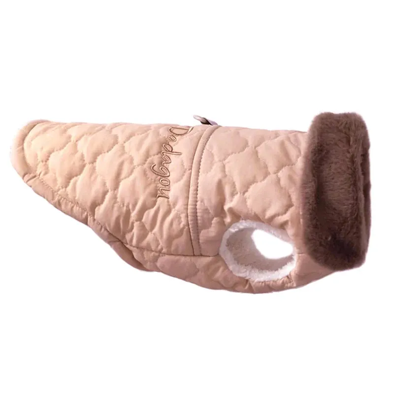 Waterproof Fur Collar Winter Dog Jacket