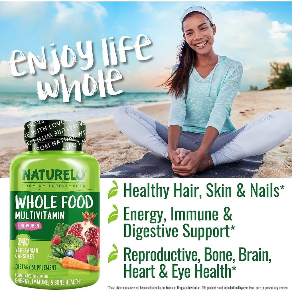 Whole Food Multivitamin For Women with Natural Vitamins, Fruit & Herbal Extracts