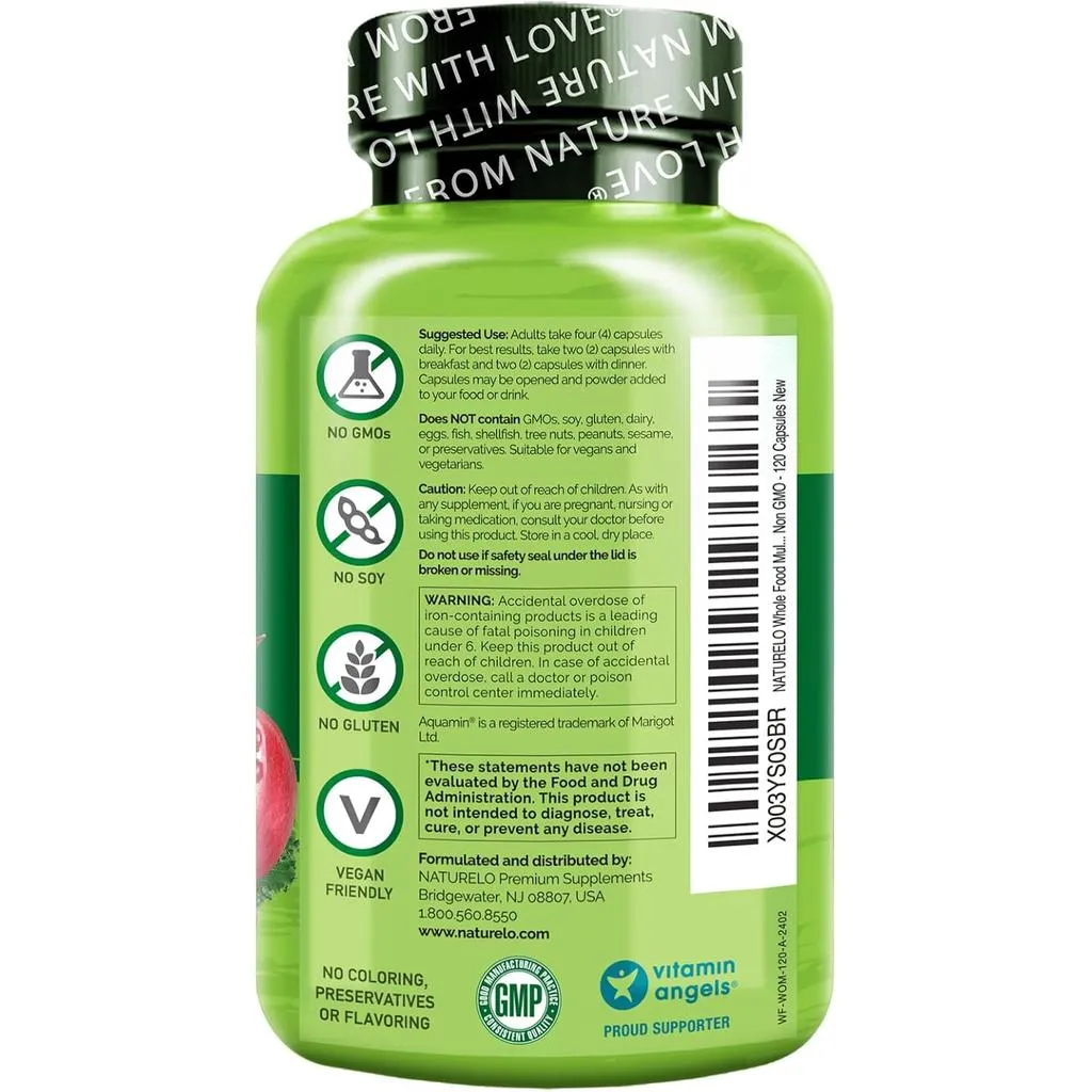 Whole Food Multivitamin For Women with Natural Vitamins, Fruit & Herbal Extracts