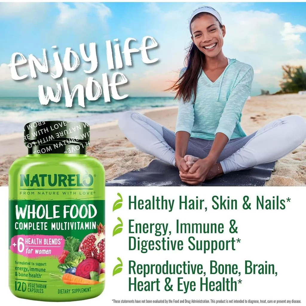 Whole Food Multivitamin For Women with Natural Vitamins, Fruit & Herbal Extracts