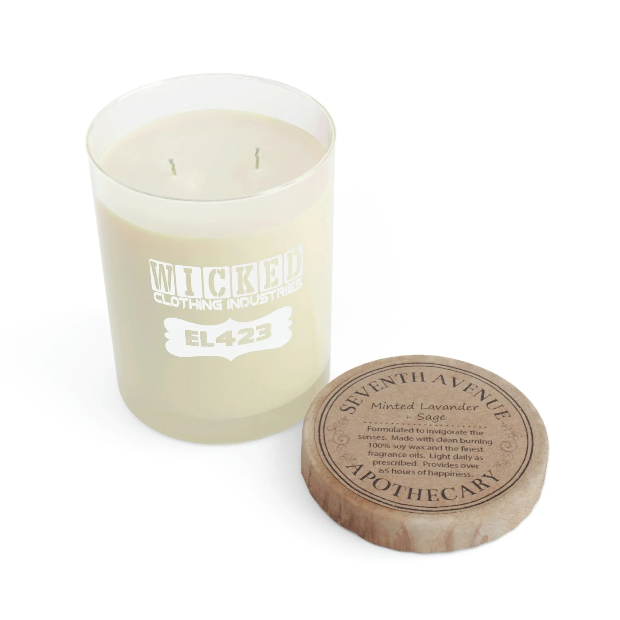 Wicked EL423 on Glass /Scented Candle, 11oz