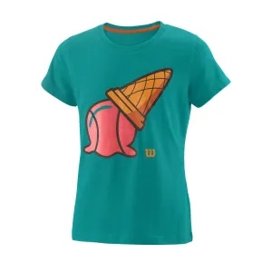 Wilson Girls' Inverted Cone Tech Top (Tropic Green)