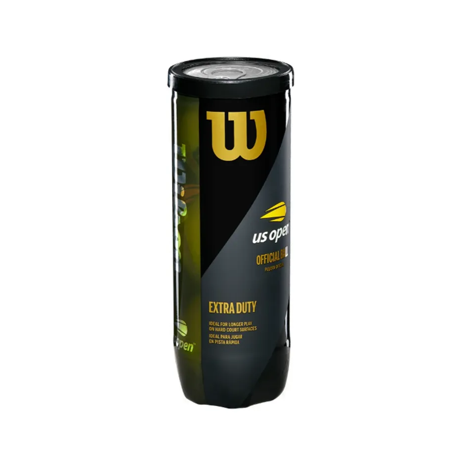Wilson US Open Extra Duty Tennis Balls - 3-Ball Tin