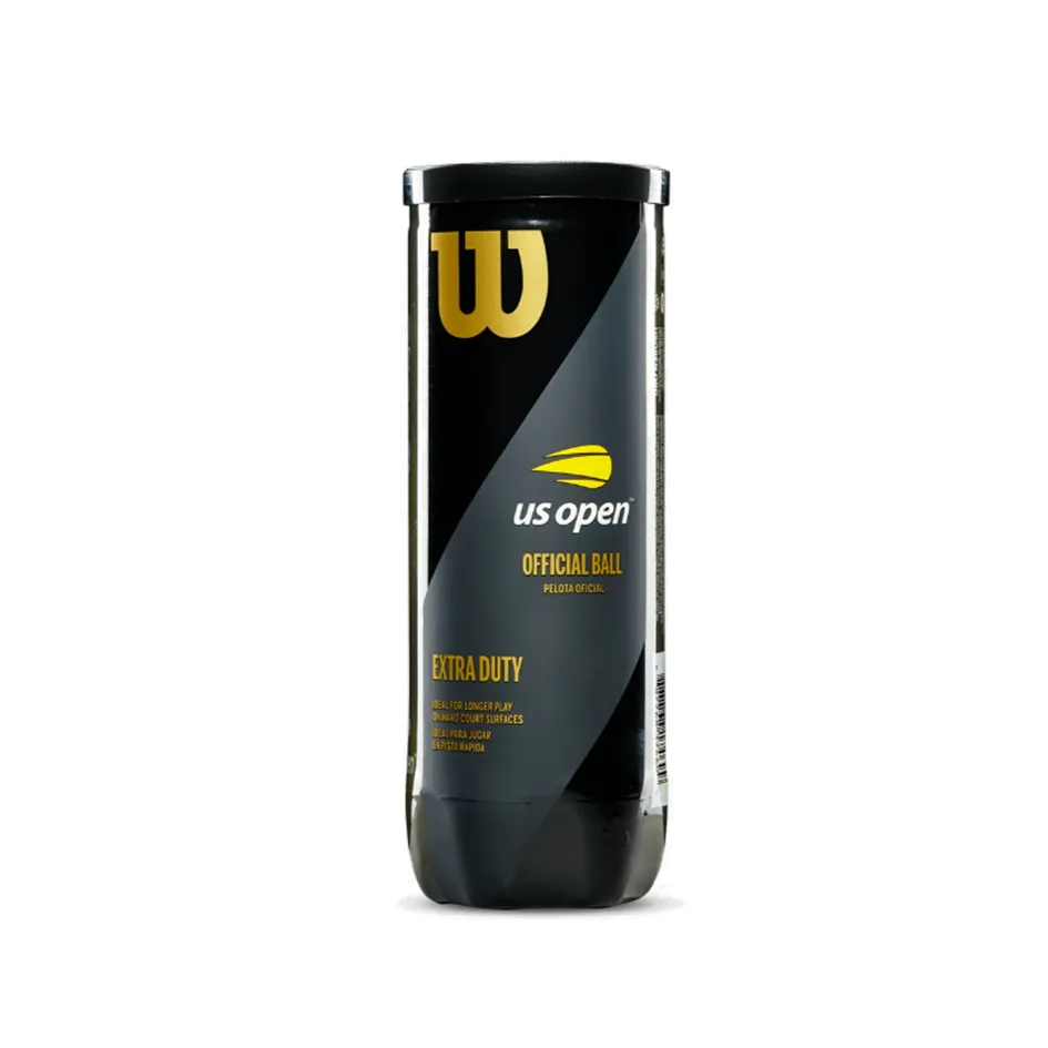 Wilson US Open Extra Duty Tennis Balls - 3-Ball Tin