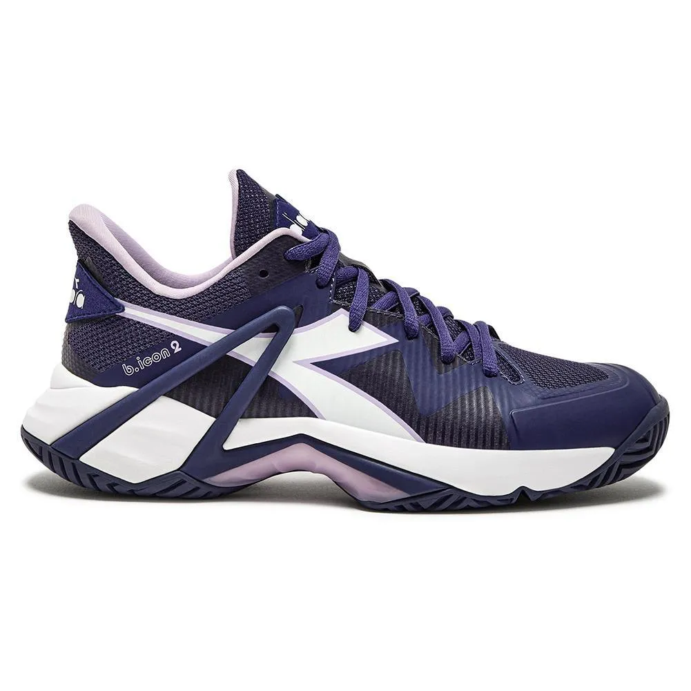 Women`s B.Icon 2 AG Tennis Shoes Astral Aura and White