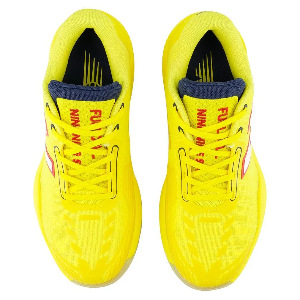 Women's FuelCell 996v5 B Width Tennis Shoes Ginger Lemon and White