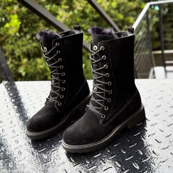 Women's High Suede Boots by Jada